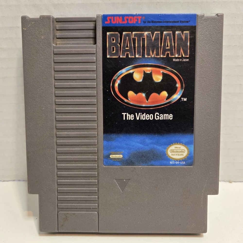 Batman: The Video Game - (Nintendo NES, 1990) Authentic Cart Only Tested & Works